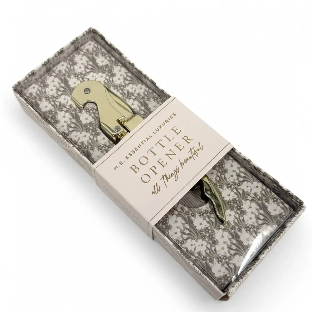 Margot Elena Shiny Gold Bottle Opener M.E. Essential Luxuries New in Box